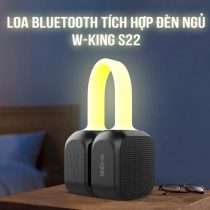 اسپیکر بلوتوث دبلیو کینگ W-King S22 TWS Bluetooth Speaker 6W رم خور و توان 6 وات (پلمپ کمپانی، 100% اورجینال، ضمانت اصالت و گارانتی تعویض)