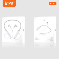 هندزفری بلوتوث گردنی بیوا Biva BT-03 (کالا پلمپ کمپانی، اصل و اورجینال، ضمانت اصالت و سلامت به همراه گارانتی تعویض + 6 ماه گارانتی تعویض)