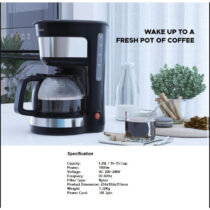 دستگاه قهوه‌ ساز لپرسو LePresso DRIP COFFEE MAKER LPDCMBK ظرفیت 1.25 لیتر (پلمپ کمپانی، 100% اورجینال، ضمانت اصالت و گارانتی تعویض)