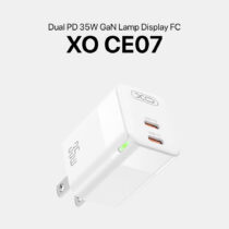 شارژر دیواری ایکس او XO CE07 Adapter Quick Charger GaN توان 35 وات (پلمپ کمپانی، 100% اورجینال، ضمانت اصالت و گارانتی تعویض)