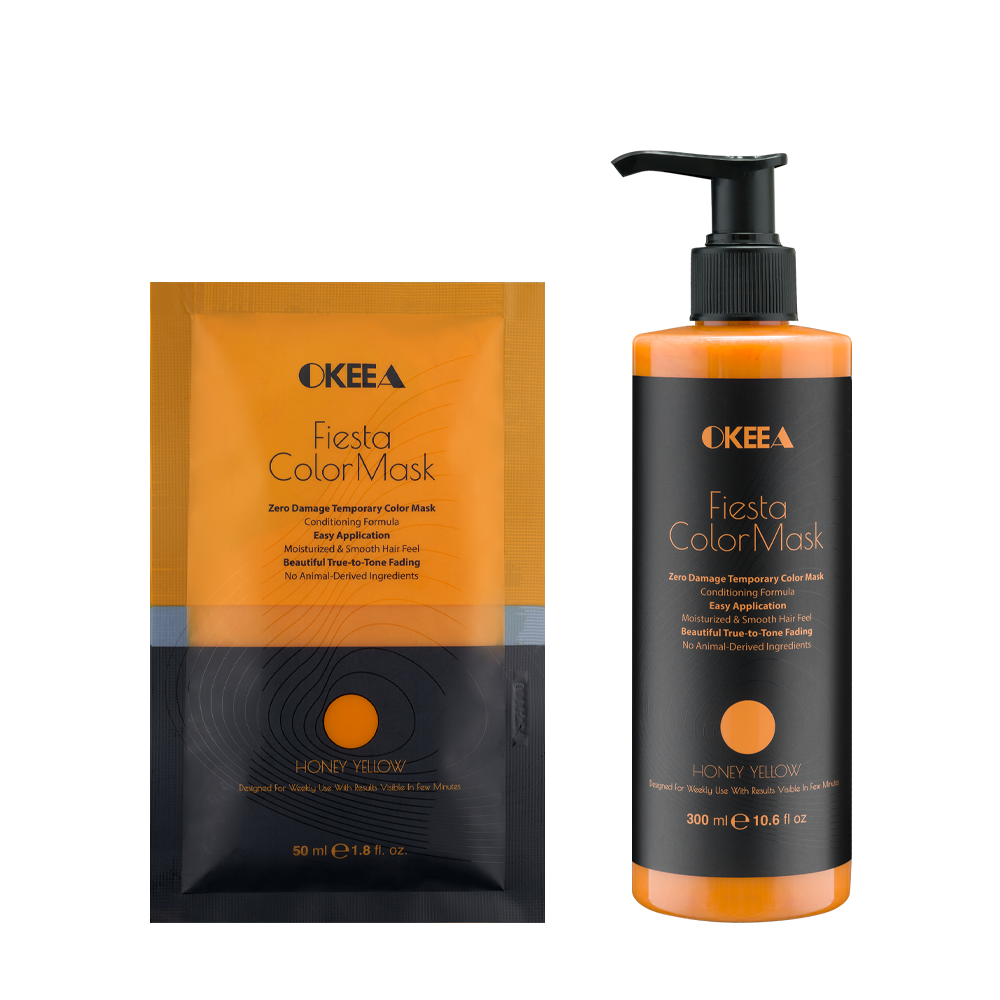 ماسک رنگ زرد عسلی Honey Yellow اکیا – okeea