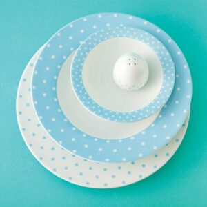 اسپاتی آبی 28 پارچه (شش نفره) چینی زرین