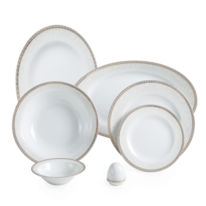 ریوا طلایی 28 پارچه (شش نفره) از پیکره‌ی زیبای ایتالیا اف چینی زرین