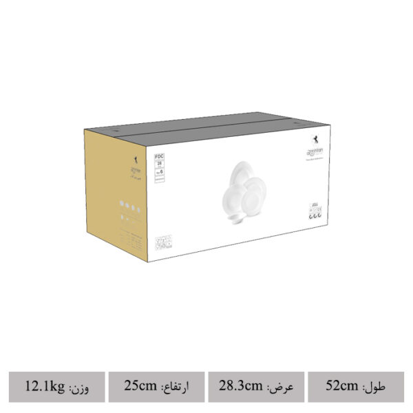 زرین 28 پارچه (شش نفره) چینی زرین - Image 4