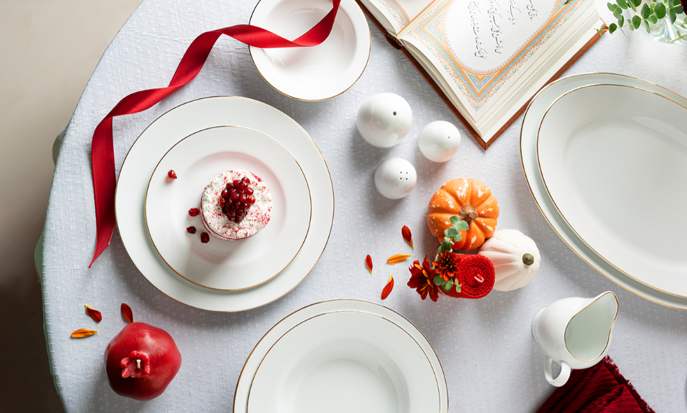 زرین 28 پارچه (شش نفره) از پیکرهی زیبای ایتالیا اف چینی زرین - Image 3