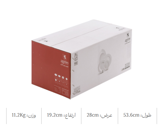 زرین 28 پارچه (شش نفره) از پیکرهی زیبای ایتالیا اف چینی زرین - Image 4