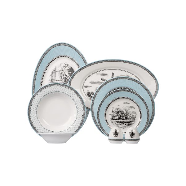 ویلیج آبی 28 پاچه (شش نفره) چینی زرین