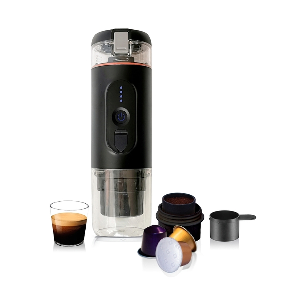 دستگاه اسپرسو ساز شارژی قابل حمل مدل Mini Electric Espresso Maker CF-1801BGC(گارانتی تعویض، پلمپ کمپانی و 100% اورجینال، به همراه ضمانت اصالت و سلامت کالا) - Image 3