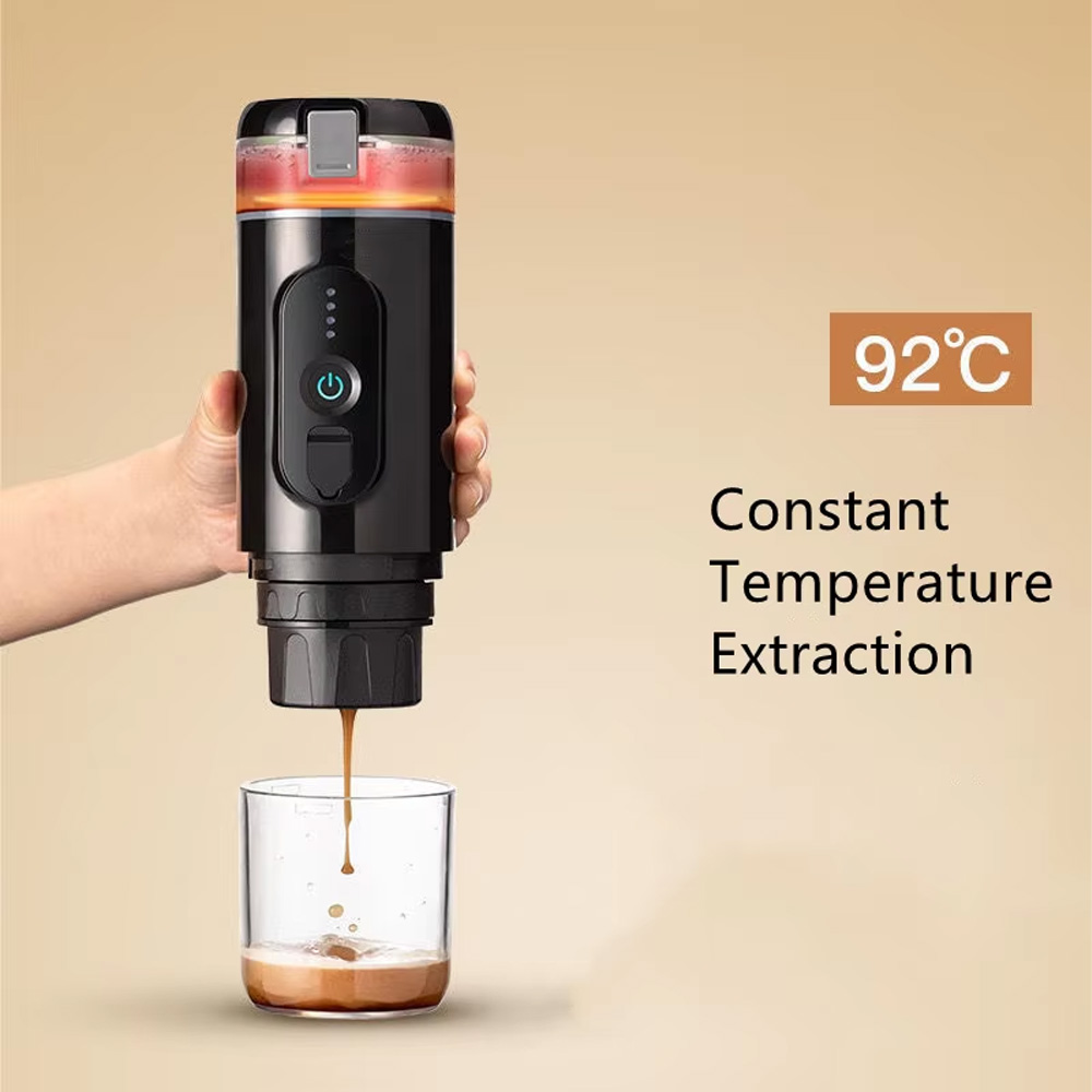دستگاه اسپرسو ساز شارژی قابل حمل مدل Mini Electric Espresso Maker CF-1801BGC(گارانتی تعویض، پلمپ کمپانی و 100% اورجینال، به همراه ضمانت اصالت و سلامت کالا) - Image 6