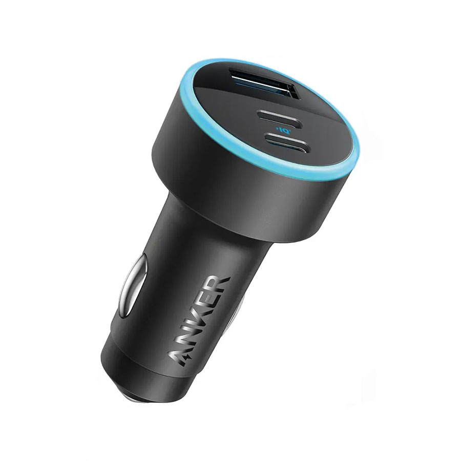 "شارژر فندکی خودرو انکر مدل Anker A2736 توان 67W سه پورت (دارای گارانتی تعویض، پلمپ کمپانی و 100% اورجینال به همراه ضمانت اصالت و سلامت کالا)