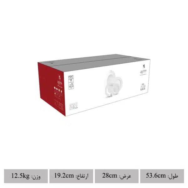 ویلیج سبز28 پارچه (شش نفره) از پیکرهی زیبای ایتالیا اف چینی زرین - Image 4